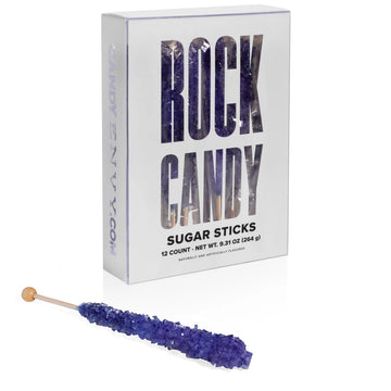 Purple Rock Candy Sticks - 12ct